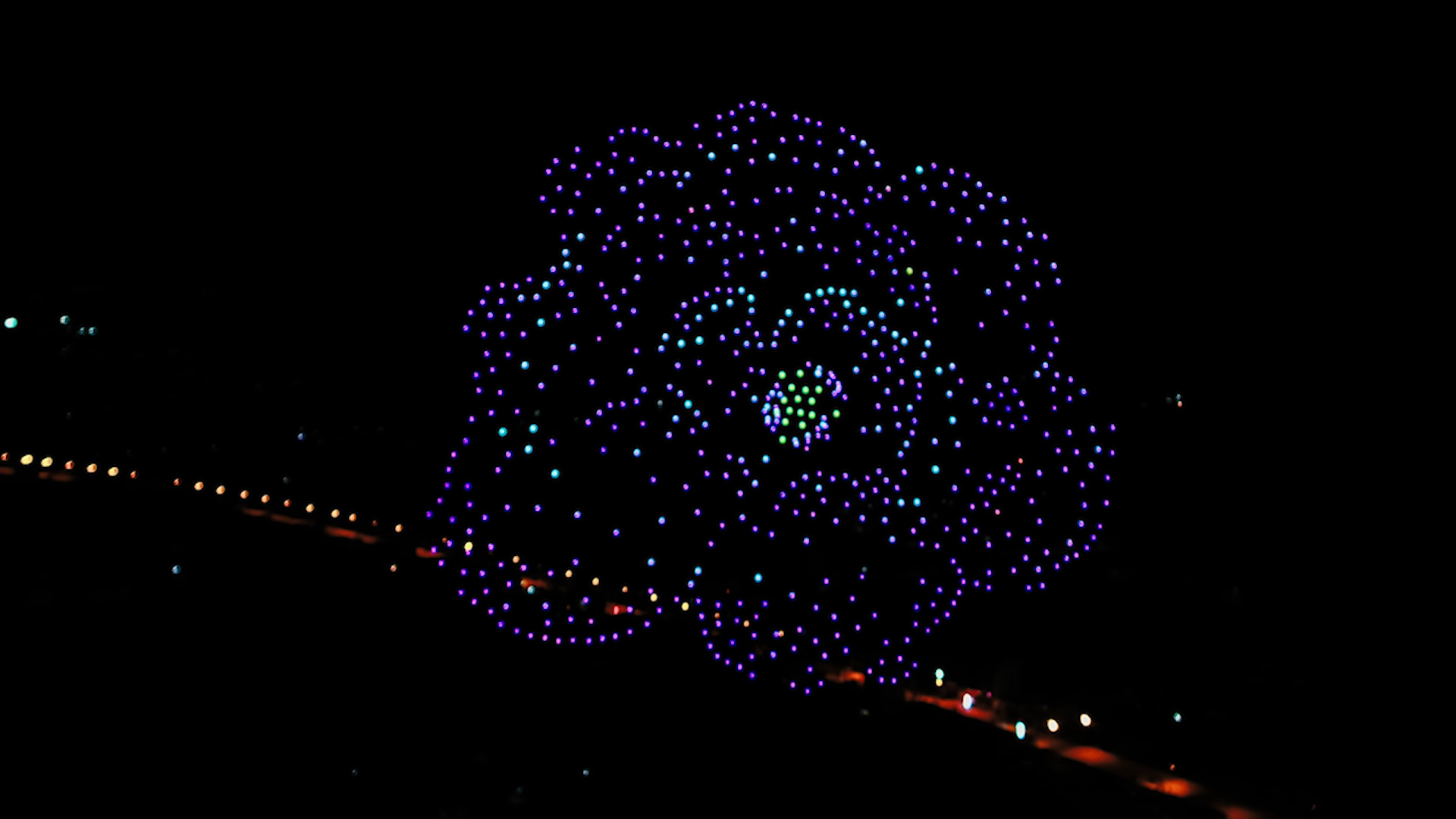 national cultural fantastic drone light show