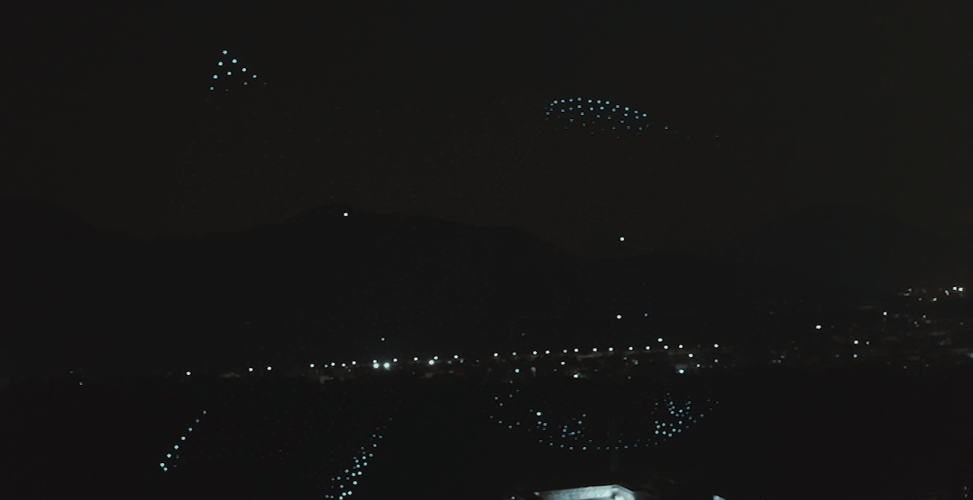 70th birthday of the motherland drone light show