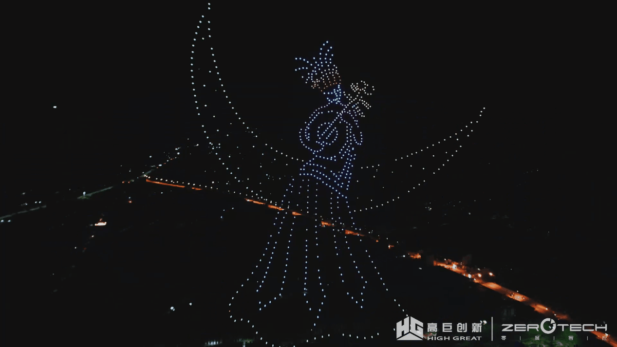 drone national cultural fantastic light show