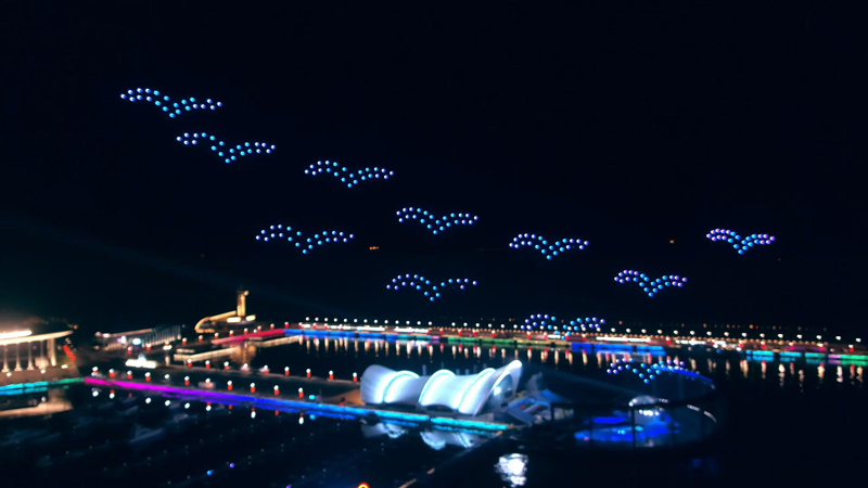 260 Drones Shining on SCO Summit Evening Party